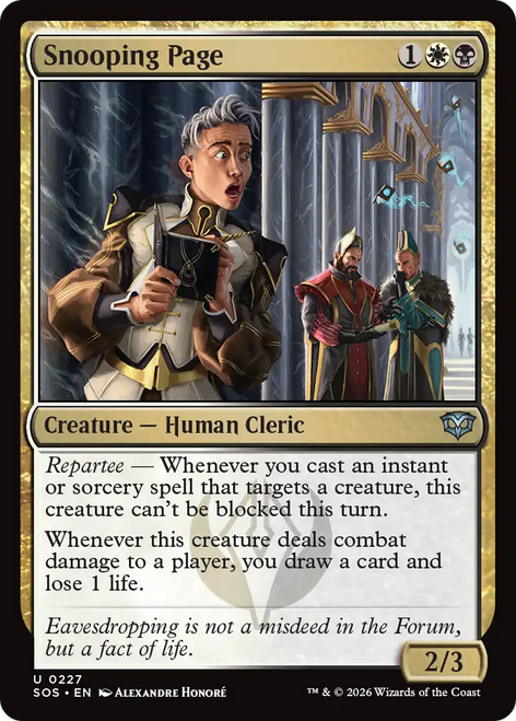 Snooping Page (Foil)