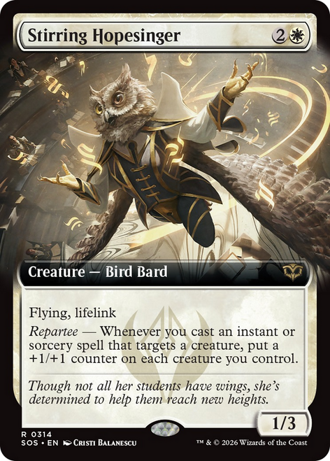 Stirring Hopesinger (Extended Art Foil)