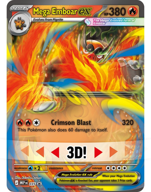 ME Ascended Heroes Mega Emboar ex Collection Box
