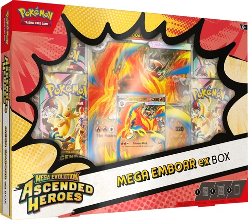 Pokemon Ascended Heroes Mega Emboar ex Collection Box