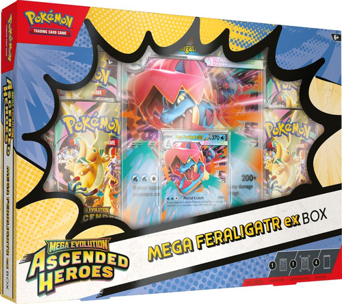 Pokemon Ascended Heroes Mega Feraligatr ex Collection Box