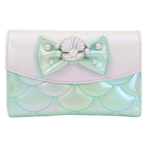 Disney: The Little Mermaid Iridescent Pearl Flap Wallet