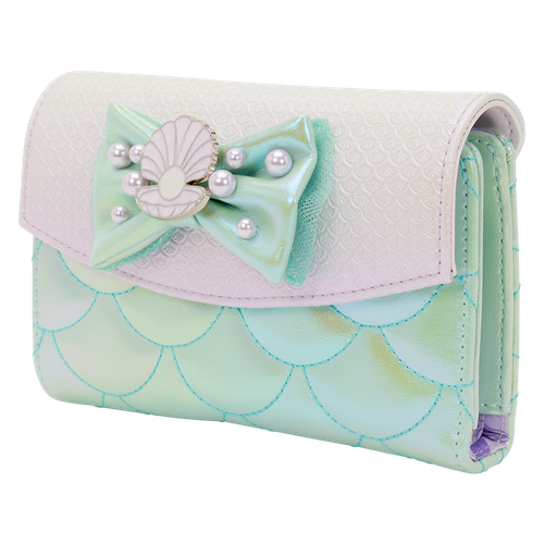 Disney: The Little Mermaid Iridescent Pearl Flap Wallet