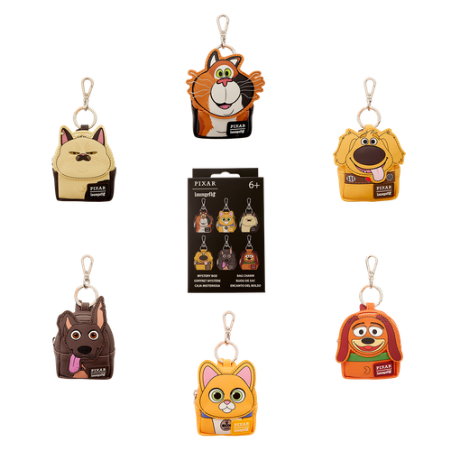 Disney-Pixar: Dogs & Cats Mystery Box Mini Backpack Keychain Charm