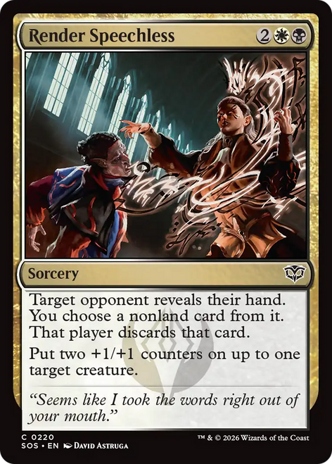 Render Speechless (Foil)