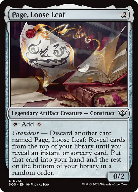 Page, Loose Leaf (Foil)