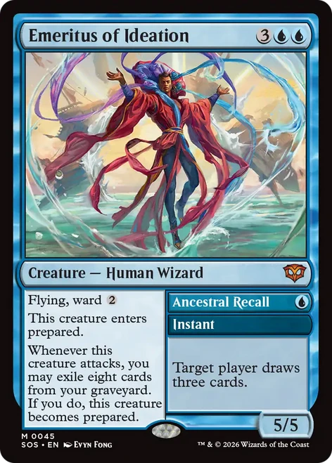 Emeritus of Ideation // Ancestral Recall (Foil)