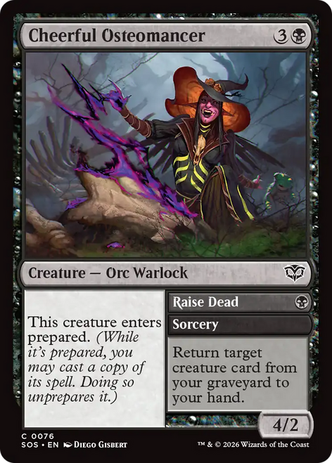 Cheerful Osteomancer // Raise Dead (Foil)