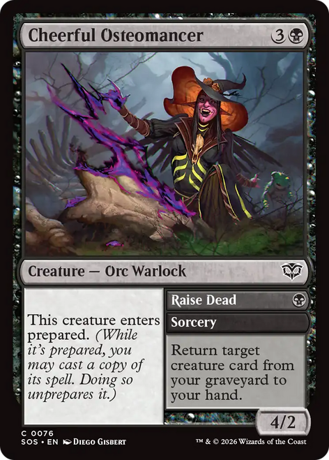 Cheerful Osteomancer // Raise Dead (Foil)