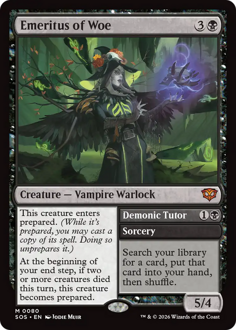 Emeritus of Woe // Demonic Tutor (Foil)