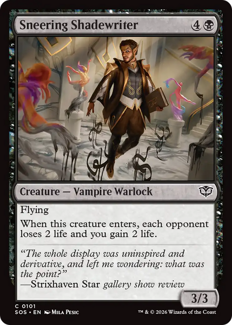Sneering Shadewriter (Foil)