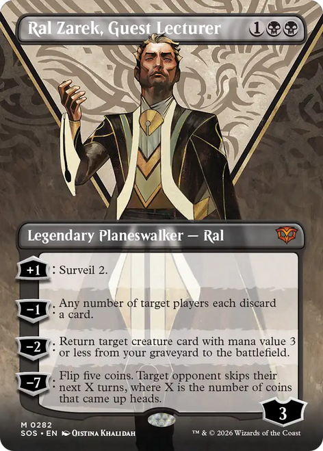 Ral Zarek, Guest Lecturer (Borderless Art Foil)