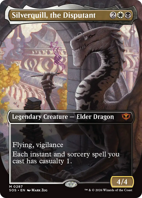 Silverquill, the Disputant (Borderless Art Foil)