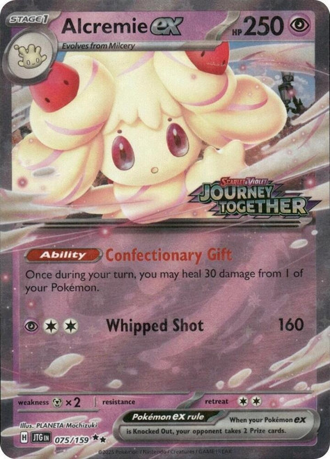 SV Journey Together 075/159 Alcremie ex (Journey Together Stamp)