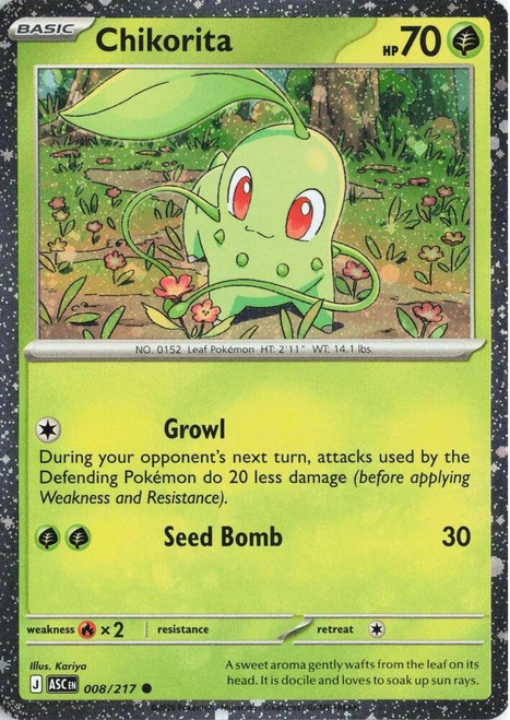 ME Ascended Heroes 008/217 Chikorita (Cosmo Holo)