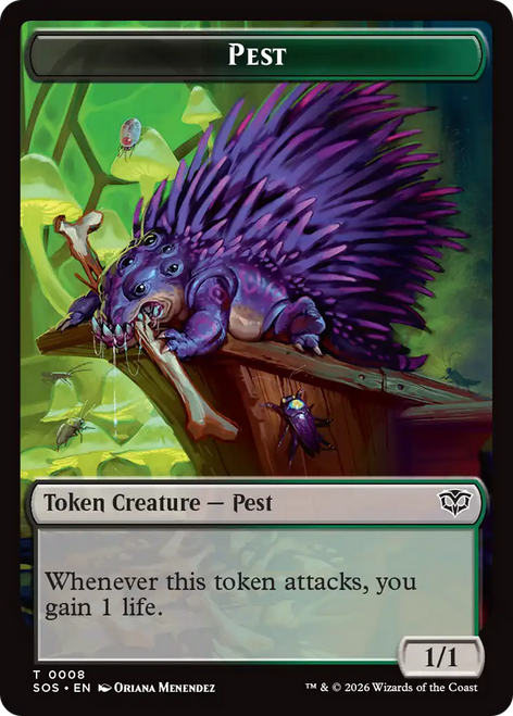 Secrets of Strixhaven - Pest Token (#8)