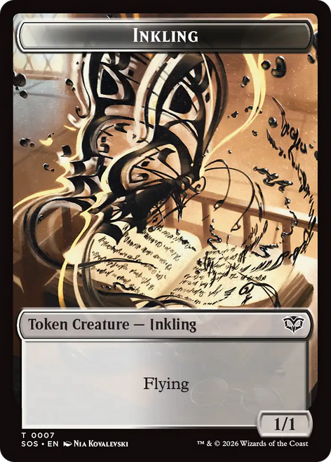 Secrets of Strixhaven - Inkling Token (#7) (Foil)
