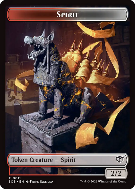Secrets of Strixhaven - Spirit Token (#11) (Foil)
