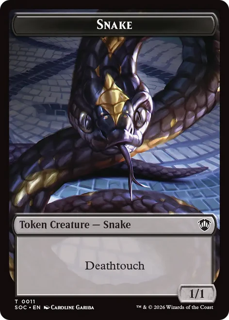 Secrets of Strixhaven Commander - Snake Token