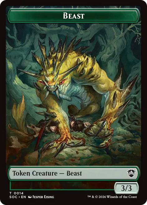 Secrets of Strixhaven Commander - Beast Token