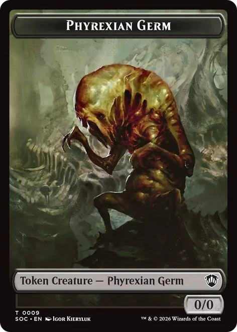 Secrets of Strixhaven Commander - Phyrexian Germ Token (Foil)