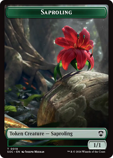 Secrets of Strixhaven Commander - Saproling Token (Foil)