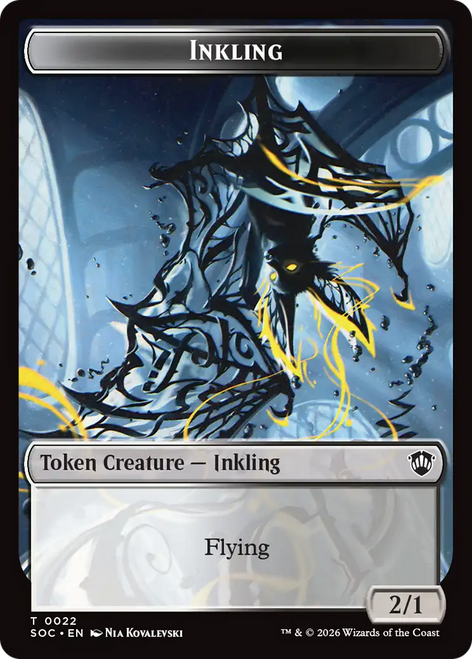 Secrets of Strixhaven Commander - Inkling Token (Foil)