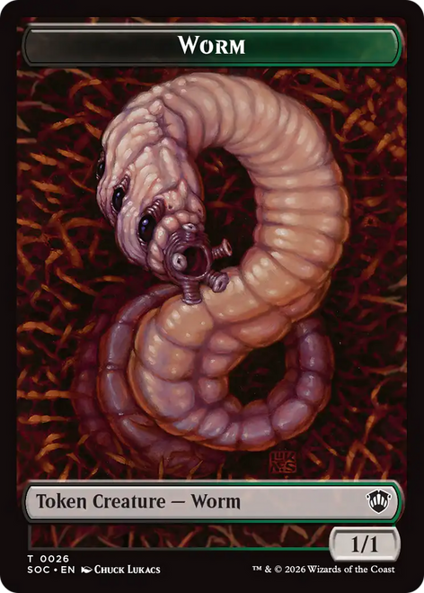 Secrets of Strixhaven Commander - Worm Token (Foil)
