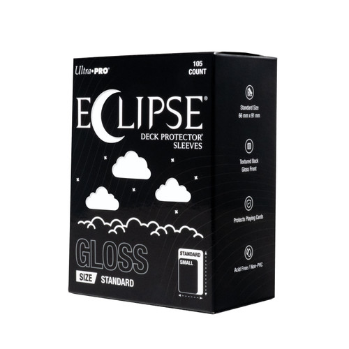 ECLIPSE Gloss Standard DECK PROTECTOR Sleeves: Arctic White - 105ct