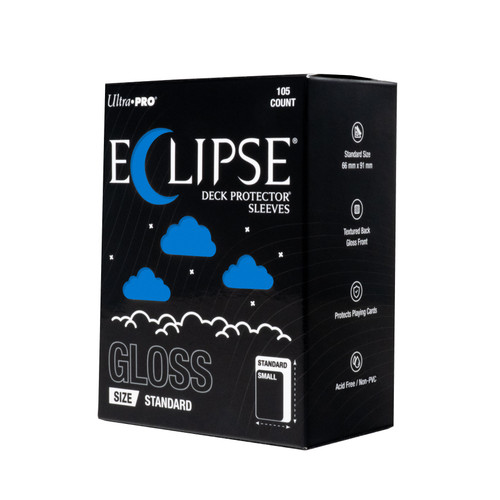 ECLIPSE Gloss Standard DECK PROTECTOR Sleeves: Pacific Blue - 105ct