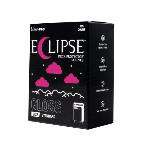 ECLIPSE Gloss Standard DECK PROTECTOR Sleeves: Hot Pink - 105ct