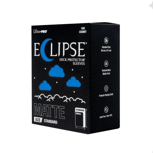 ECLIPSE Matte Standard DECK PROTECTOR Sleeves: Pacific Blue - 105ct