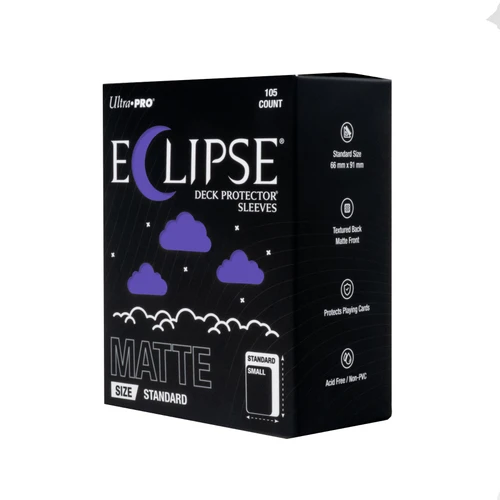 ECLIPSE Matte Standard DECK PROTECTOR Sleeves: Royal Purple - 105ct