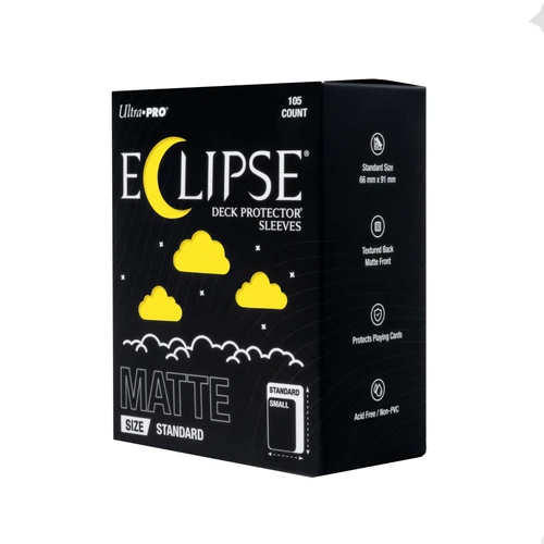ECLIPSE Matte Standard DECK PROTECTOR Sleeves: Lemon Yellow - 105ct