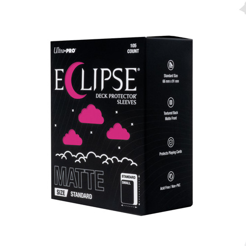 ECLIPSE Matte Standard DECK PROTECTOR Sleeves: Hot Pink - 105ct