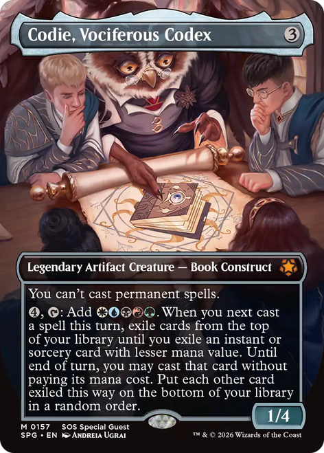 Codie, Vociferous Codex (Borderless Art)