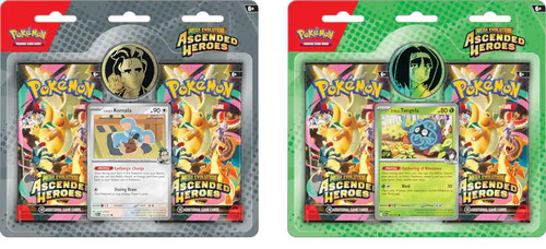 ME Ascended Heroes Enhanced 2 Pack Blister Bundle of 2 (Komala & Tangela) Pokemon 3 Pack Blister -Pokemon Trading Card Blister Pack UK