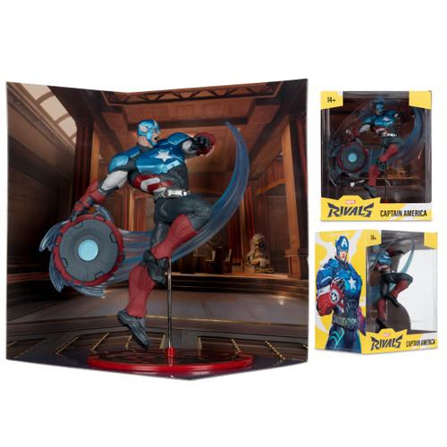 Marvel Rivals: Captain America 1:10th Scale Posed Figure
