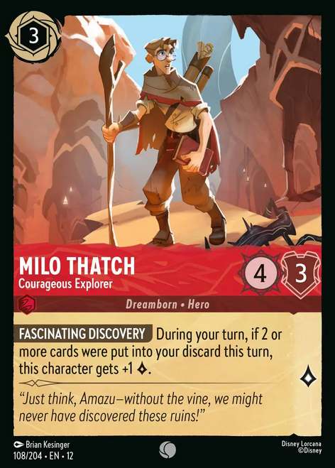 Milo Thatch - Courageous Explorer (Foil)