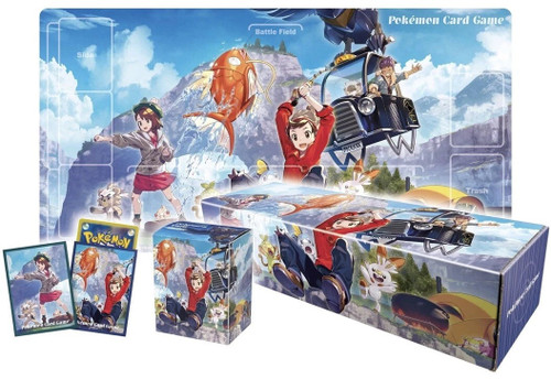 (JAPANESE) Sword & Shield Playmat Set: Victor & Gloria Gym Box