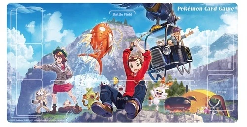 (JAPANESE) Sword & Shield Playmat Set: Victor & Gloria Gym Box
