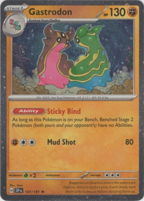 SV Surging Sparks 107/191 Gastrodon (Cosmo Holo)
