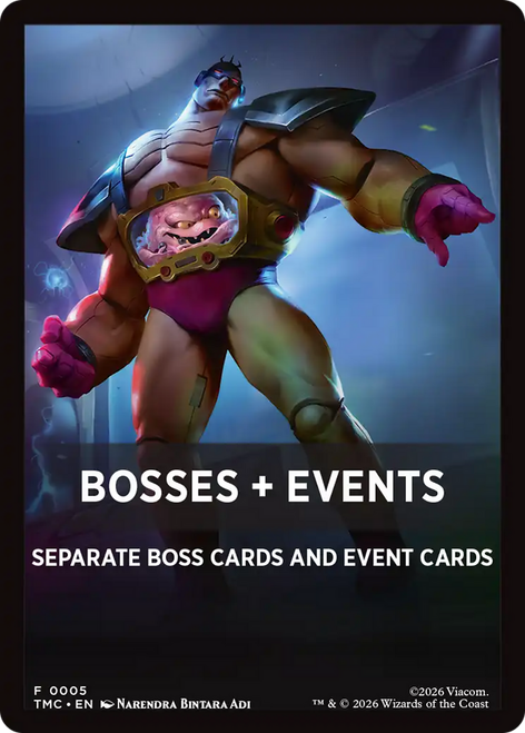 Teenage Mutant Ninja Turtles - Bosses + Events (Front Summary Card)