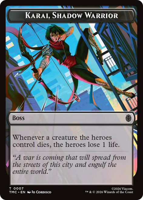 Teenage Mutant Ninja Turtles Commander - Karai, Shadow Warrior Token