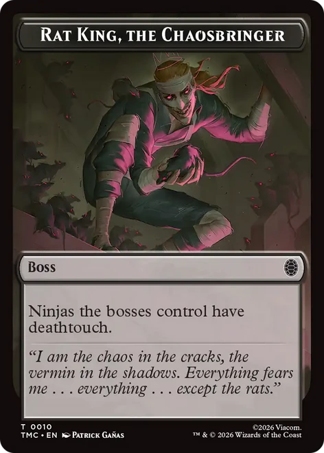 Teenage Mutant Ninja Turtles Commander - Rat King, the Chaosbringer Token