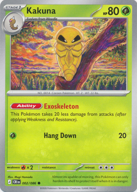 ME Chaos Rising 002/086 Kakuna