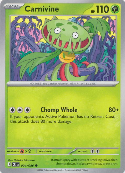 ME Chaos Rising 004/086 Carnivine
