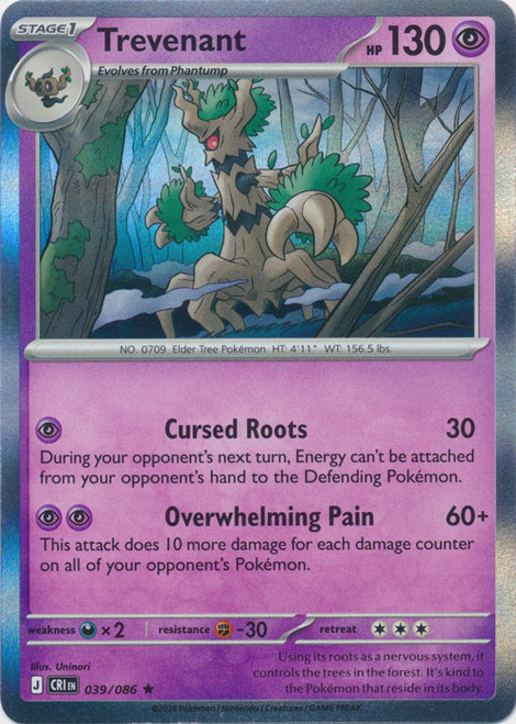 ME Chaos Rising 039/086 Trevenant (Holo)