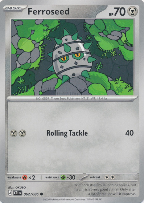 ME Chaos Rising 062/086 Ferroseed