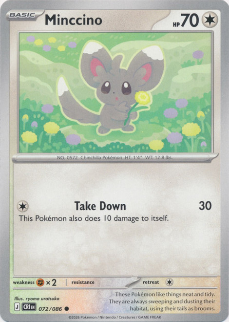 ME Chaos Rising 072/086 Minccino